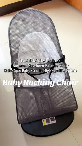 Fordable Baby Rocking  Bouncer Newborn Balance Chair  Safe Coax Baby Cradle High Quality Fabric  #babyrockingchair #chair #rockingchair #babyessentials 