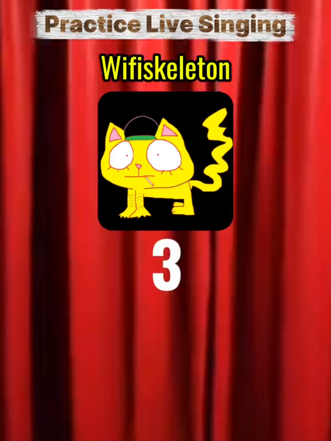 Practice live singing: Nope your too late I already d1ed #practicesinging #livesingingchallenge #karaoke #nopeyourtoolateialreadydied #wifiskeleton
