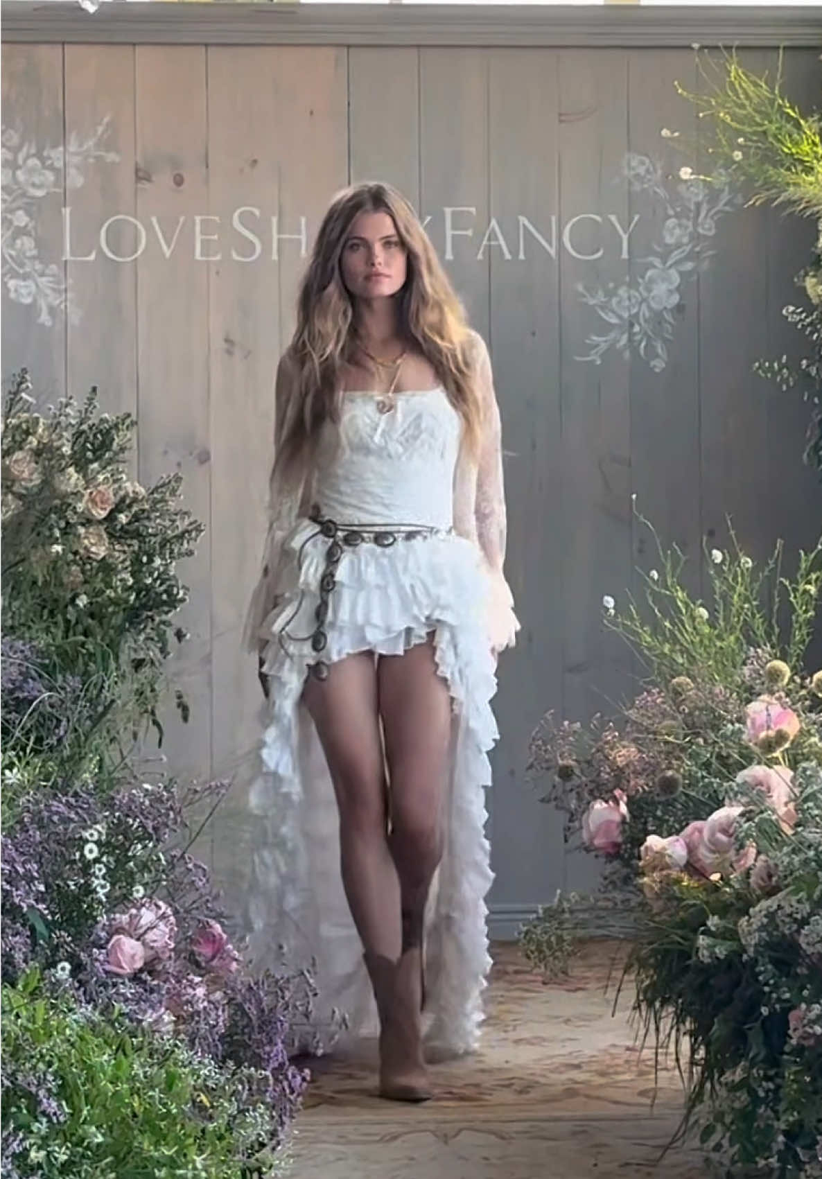 INTRODUCING LOVESHACKFANCY SPRING ‘26 COLLECTION !!🌸✨ #fyp #mockrunway #loveshackfancy #fashionweek 