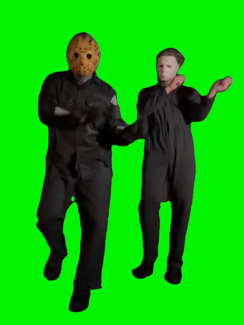 when the horror squad turns into hype men @JasonVoorheezy and @MichaelMyers stepping up like rappers, hitting us with 