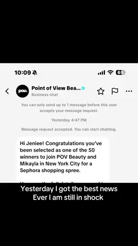 I am in disbelief all my hard work is paying off. All honor and glory to God because even in the small stuff he is part of my every win 💖 A big THANK YOU TO Mikayla, @sephora and @Point of View Beauty. 🖤 all the people that surround me with all their love. To my hubby that has been my #1supporters since the start. this accomplishment will stay in my heart forever ❤️‍🩹 going to NEWYORK BABY!!!! #povbeautyxsephora #povbeauty #sephora #mikaylanogueira 