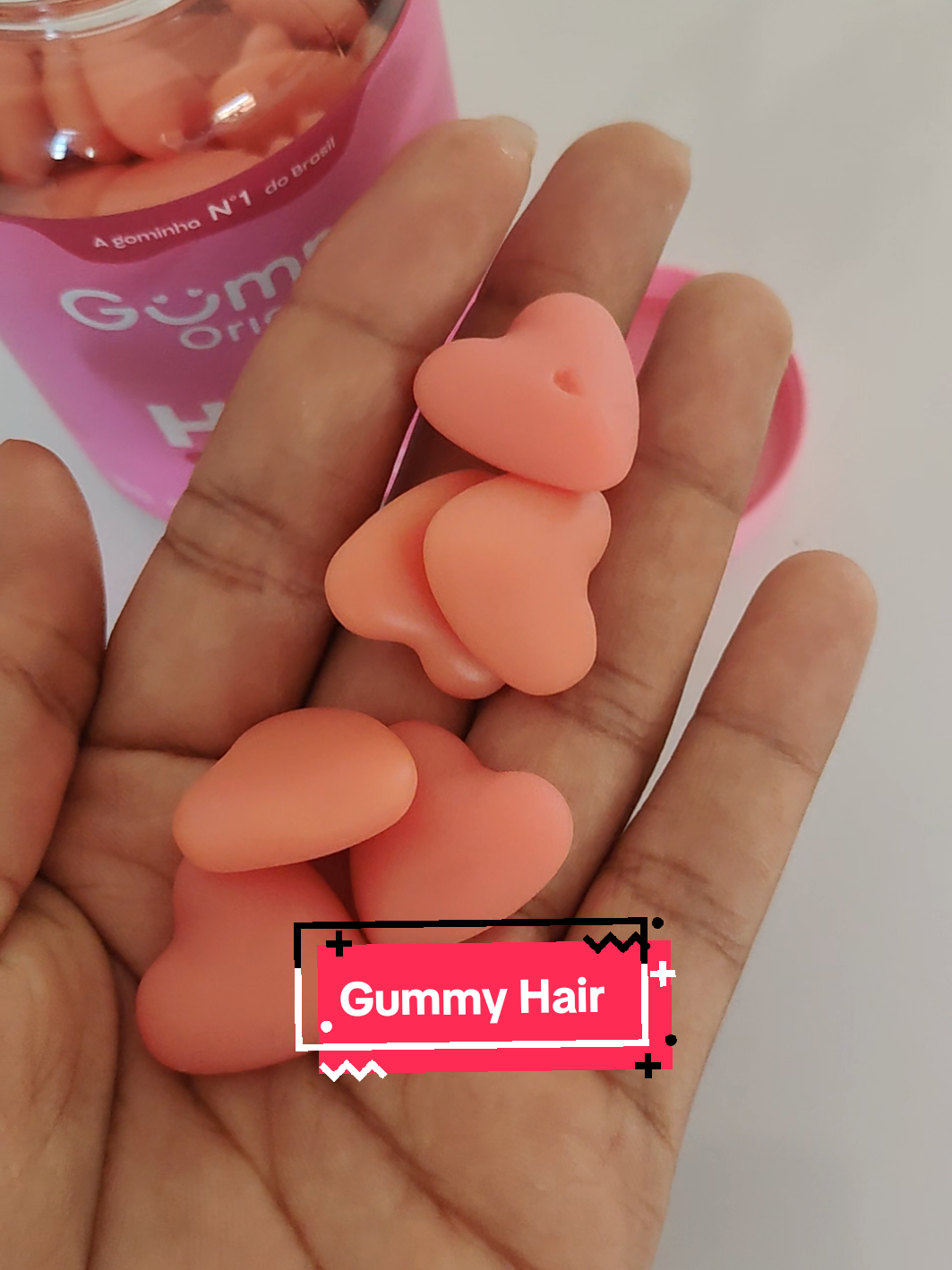 Nunca achei que eu fosse gostar tanto de tomar vitamina 💕 #gummyhair #cabelo #suplemento #vaiprofy #tiktokshop 
