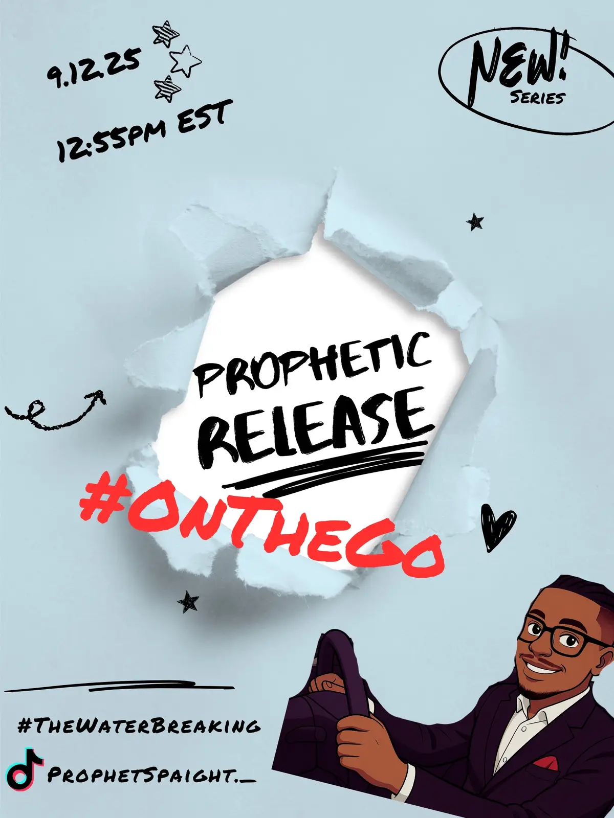 I HEAR WATER BREAKING! 👂🏽💦 💧 Prophetic Podcast: The Water Breaking 🔥 Join us LIVE on TikTok 🕐 TODAY @12:55pm EST ✨ A fresh move of God is being released👉 Don’t miss what Heaven is birthing! #BirthingMonth🤰🏽 #Push #prophetspaight🔥