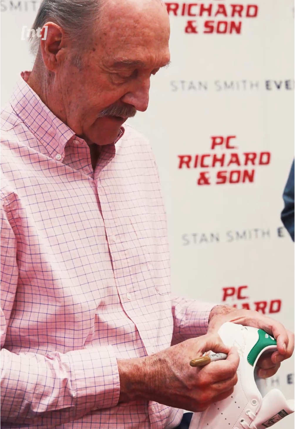 the sneaker is iconic. the man is a legend. and @pcrichardandson brought them both together 🎾 👟 ✨#brandpartner 
