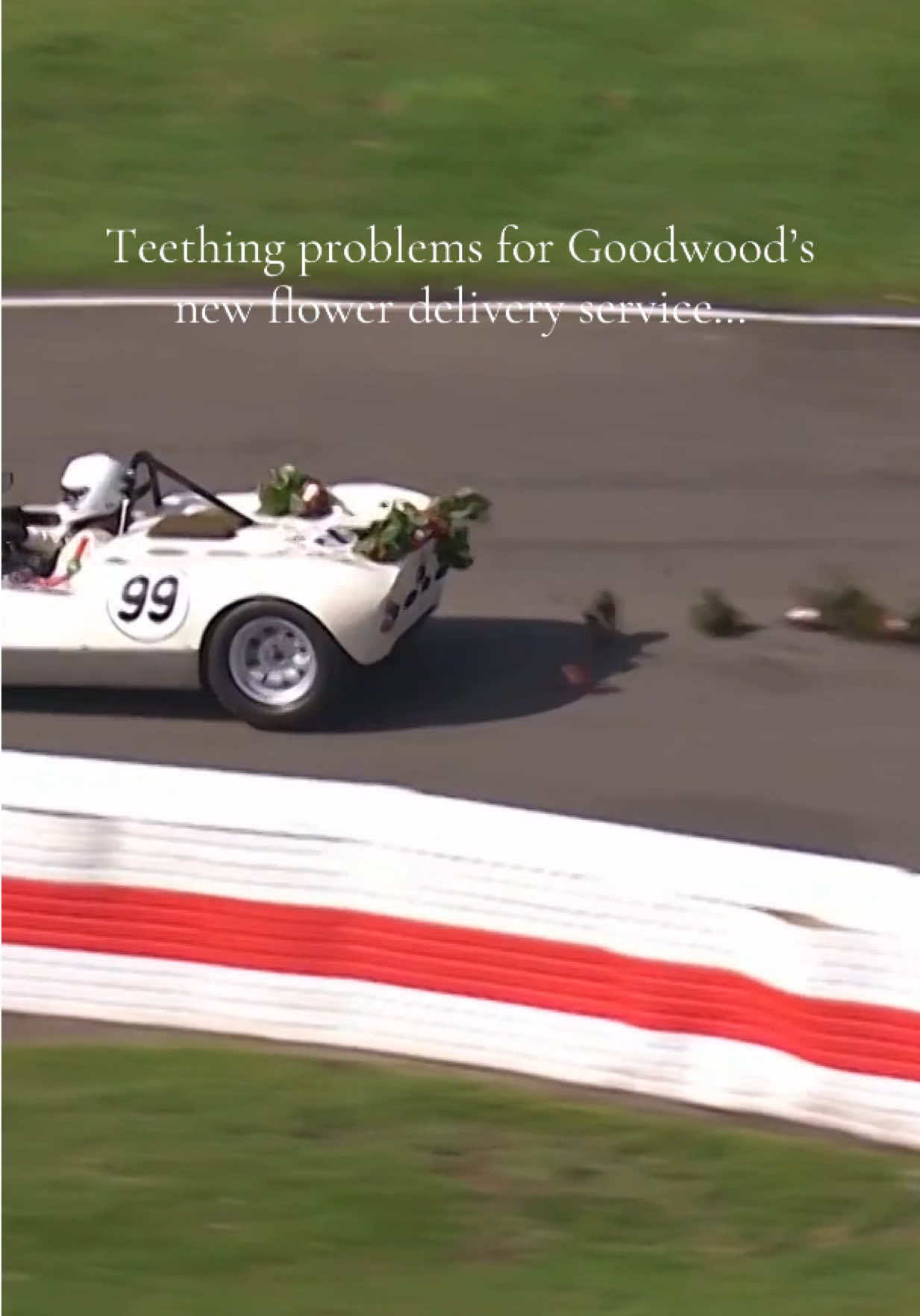 We’re trying out a new flower delivery service at #GoodwoodRevival, but we’re having a few issues…