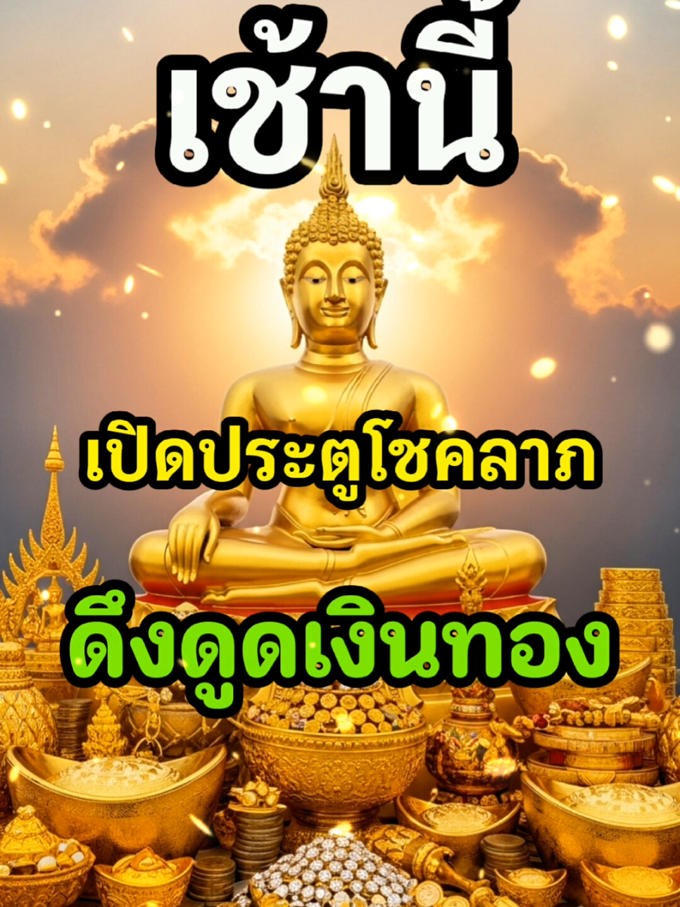 🙏ตื่นมาเช้านี้ ขอให้คุณพบแต่โชคลาภเงินทอง เปิดประตูรับโซค✨🌷