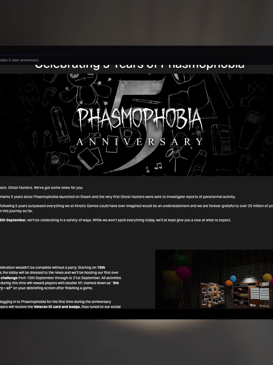 Phasmophobia 5 Year Anniversary Update Announced #fyp #phasmophobia #gaming #phasmophobiagame