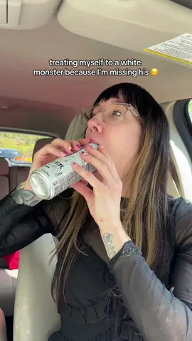 the correct way to drink a monster btw #whitemonster #monsterenergy #energydrink #missinghim #misshim 