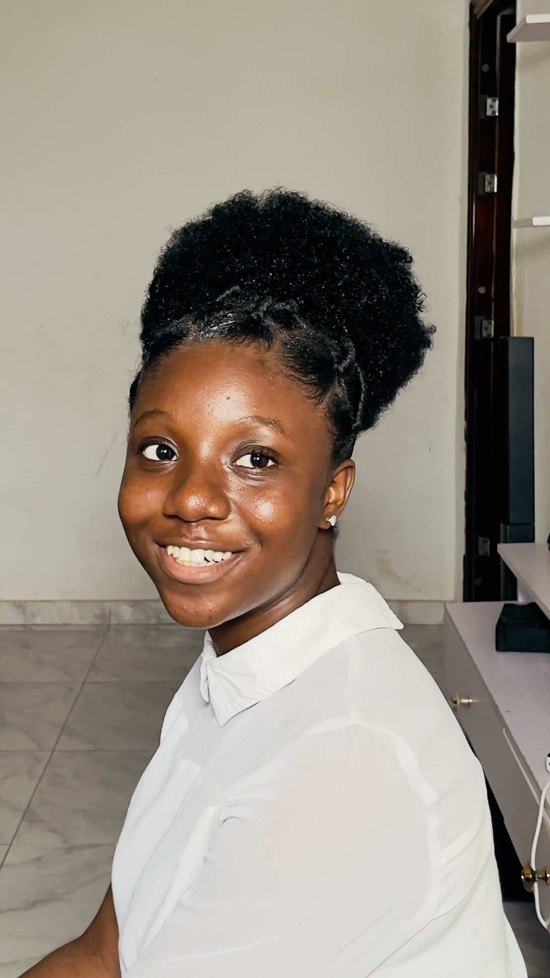Afro threading Hairstyle so cute 🥰