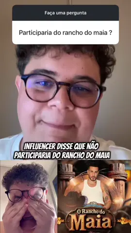 Influência e disse que não participaria do rancho do Maia  ##RanchoDoMaia##carlinhosmaia