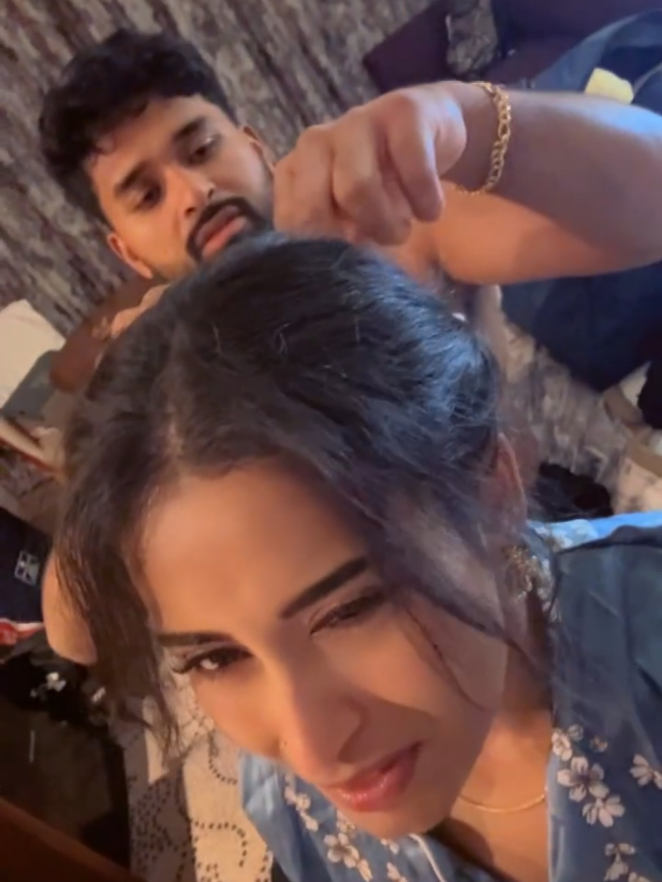 Reality check on what actually happens on the wedding night 🤣🤣 Any guessess on how many bobby pins ? 🤨  #weddingnight #fyp #viral #relatable  #pov 