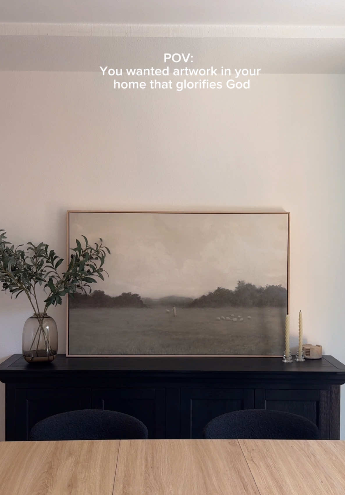 The Lord is my Shepherd🐑🤍 #chirstian #homedecor #christiantok #minimalisthome #homedecorideas @CHRlSTIAN MODERN 
