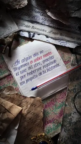 Si algún día no llegamos a saber nada el uno del otro, gracias por haberme regalado una parte de tu historia. Contiene: Cómo te va mi amor - Pandora. #pablobermudez #poema #amor #notasescritas #cancionesdelayer  La letra más bonita del mundo