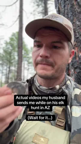 He stresses me out and animals just find him anywhere. Don’t worry, he won’t be bringing a bear cub home with him 😂😐😆🤦‍♀️😂 #fyp #huntingtiktok #elkhunt #farmlife #blackbear 