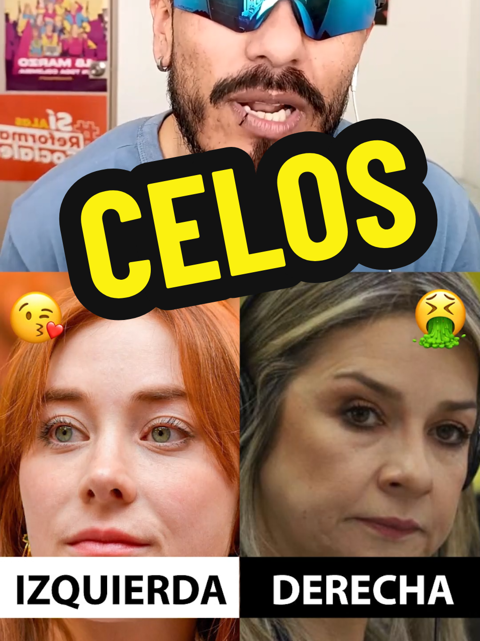 🤣 Celos malditos Celos 🤣 #vickydavila #petrosky #mujeres #progresismo #colombia 