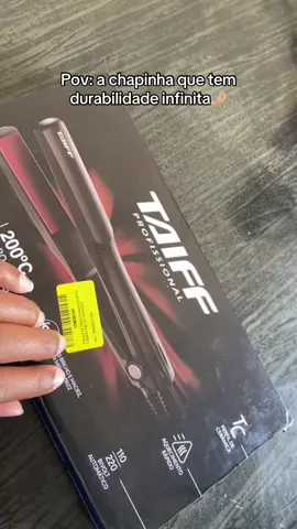 Chapinha Taiff Profissional, 200c Mais brilho e maciez com menos frizz.✨