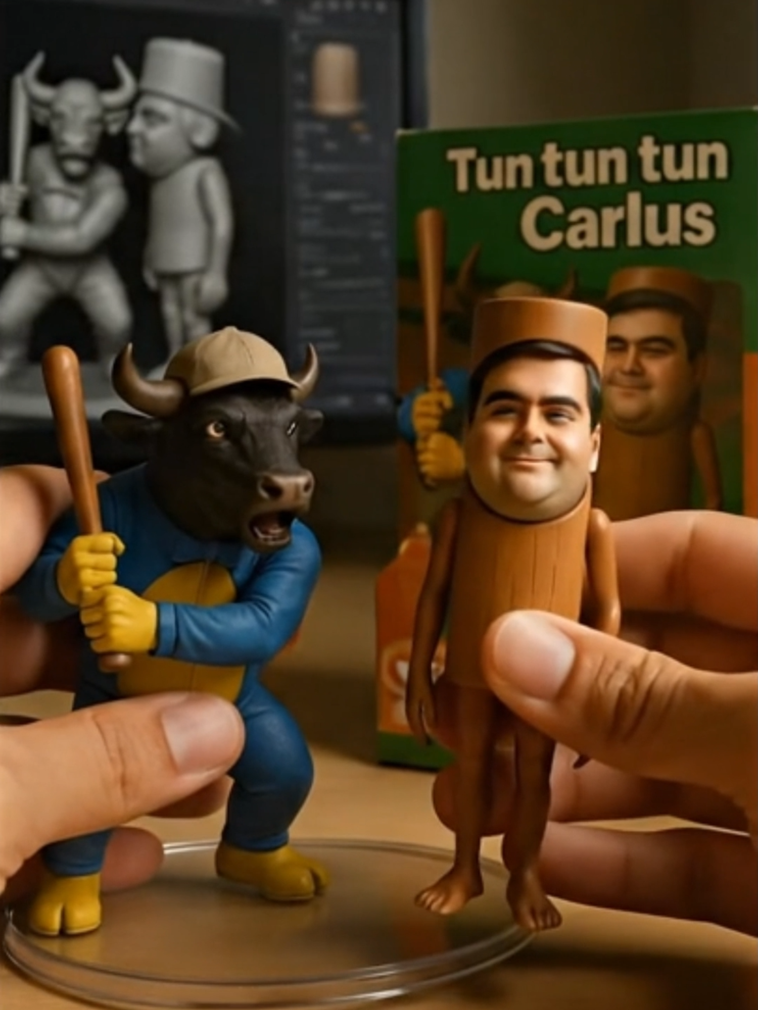 @shuls_y saca nuevas figuras coleccionables, feat @francovidalm,@kobahc,@selian_s. #IA #InteligenciaArtificial #PersonajesIA #CreadoConIA #videoconian #contenidoIA #KickStream #KickEspañol #KickLatino #StreamConIA #PersonajesDigitales #TendenciasIA #FuturoDigital #CreatividadIA #shuls