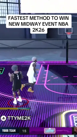 FASTES METHOD TO WIN MIDWAY EVENT NBA 2K26 #nba2k #2k #nba2k25 #nba2k26 #2kcommunity 