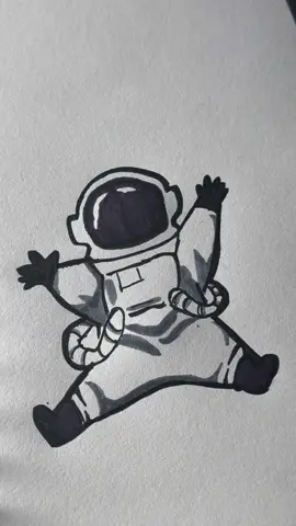 How to draw a cute astronaut #artistsoftiktok #cutedrawing #drawingideas #cute #ghibli  