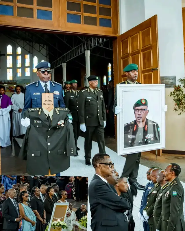 AMAFOTO: Madamu Jeannette Kagame yitabiriye Igitambo cya Misa yo gusezera bwa nyuma Lt Gen Innocent Kabandana witabye Imana azize uburwayi, aho yaguye mu Bitaro bya Gisirikare i Kanombe. Misa yo kumusabira yabereye kuri Kiliziya ya Regina Pacis i Remera kuri uyu wa 12 Nzeri 2025. Umuhango wo gushyingura wabereye mu Irimbi rya Gisirikare riherereye i Kanombe. https://ow.ly/WY8a50WVYlg source  @IGIHE on (x)  @mutesi scovia @paulkagameofficial 