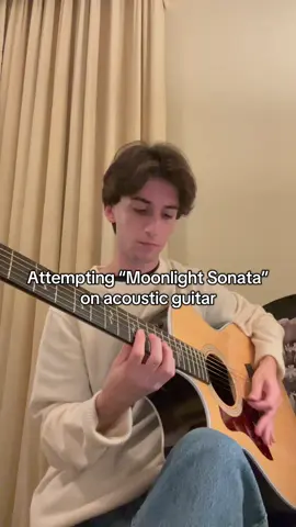 “Moonlight Sonata 3rd movement” but my guitar thinks it’s a piano #guitar #guitartok #acoustic