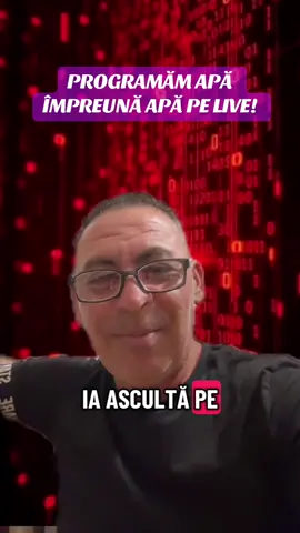 Programare Apă pe Live în seara aceasta ora 21:31! #diasporaconcept #AIDiasporaConcept #diasporaconceptsrl #programareapa 