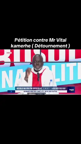 Pétition contre Mr Vital kamerhe ( Détournement ) @Présidence RDC @NGOKAS TV @Eliezer Ntambwe @Hon Tobie Kayumbi @Chris Mukendi @Gouvernorat de Kinshasa @VITAL KAMERHE 