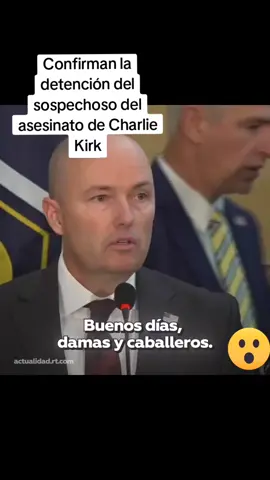 El gobernador de Utah, Spencer Cox, comunicó que Tyler Robinson, sospechoso del asesinato del activista Charlie Kirk, fue detenido gracias a la información proporcionada por un miembro de su familia. #kirk #utha 