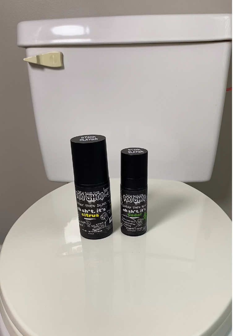 PooShoo works great! Definitely keeping one in my teenagers bathroom 😂 #pooshoo #toiletspray #toptierseptember #pooshoospray #tiktokshopcreatorpicks 