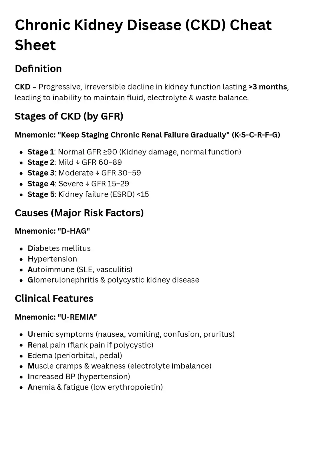 Chronic kidney disease generally means permanent and usually progressive damage to the kidneys that is caused by a variety of factors. The leading causes of kidney failure are diabetes followed by high blood pressure.Age is also a risk factor specifically for people who are above 60 years. The main causes of chronic kidney disease in children are anatomical/structural abnormalities or inherited conditions such as polycystic kidney disease.#nursingstudent #medicalsurgicalnursing #medico #medicalstudent #registerednurse 