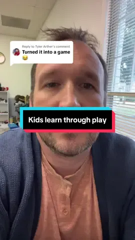 Replying to @Tyler Arther  kids learn, communicate, and interact with the world through play. It can feel counter intuitive, but you’d be amazed at what you can accomplish through play. #playfulparenting #parenttips #preschooltherapy #raisingkids #parenting101 