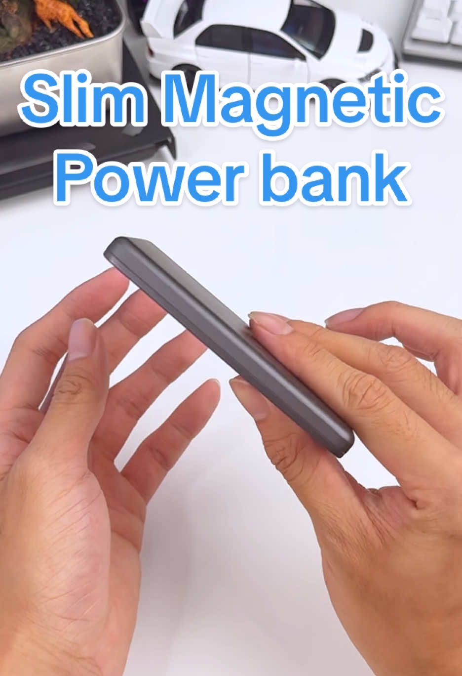 Slim magnetic Wireless Power Bank for iPhone 16/15/14/13/12!#movespeed #powerbanhk #magnetic #backtoschool #slim