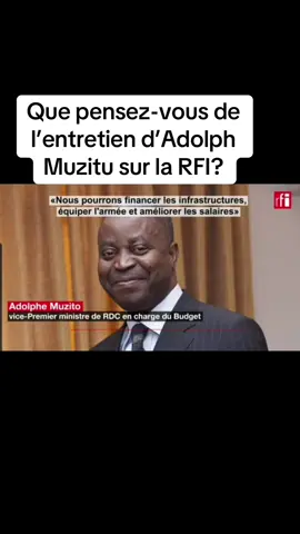 #rfi #entretien #adolphmuzito #felixtshisekedi #JOSEPHKABILA  @Panorama TV  @Panorama TV  @Panorama TV 
