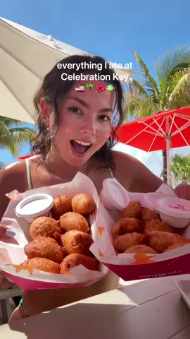 #ad am I the only one who looks forward to the eating part of vacation 🫣 I was SO excited about the newly opened @carnival Celebration Key and everything was amazing - from the activities, beautiful pools, and especially the food #CelebrationKey #CarnivalCruise #whatieatinaday #travelvlog
