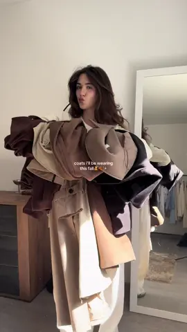 my fall coat rotation🧥🍂 #fallfashion #autumnaesthetic #wardrobeessential #autumnvibes #foryoupage 