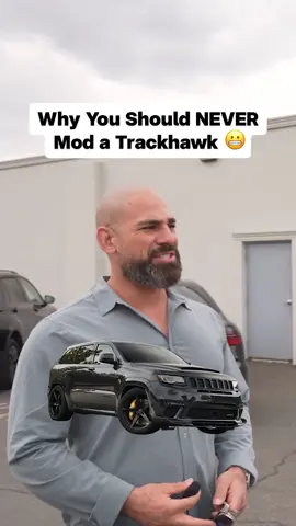 Here's why you should NEVER mod your Jeep Grand Cherokee Trackhawk. #cars #trackhawk #carsoftiktok #dealershiplife #deals 