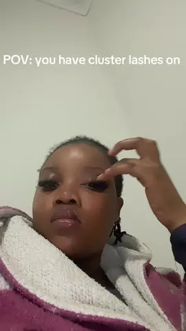 Having lashes is cute & stuff until they start itching 😭#clusterlashes #fyp #tiktok 