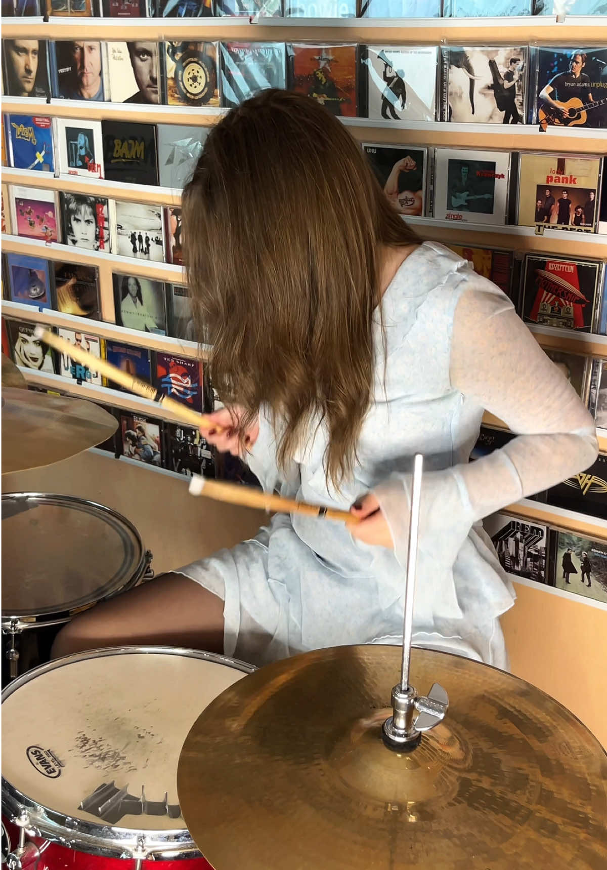 Tg: adameniaa 🥁 #radiohead #letdown #drums #drummergirl #drumcover 