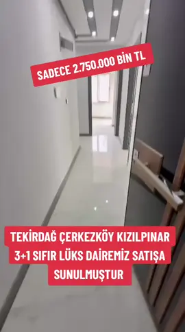 🏡✨ TEKİRDAĞ / ÇERKEZKÖY — KIZILPINAR 🛋️ 3+1 • LÜKS DAİRE 💰 2.750.000 TL 📍 Merkezi konum — ulaşım ve ihtiyaçlara yakın 🏗️ Yeni bina, kaliteli işçilik 🔑 Hemen teslim, oturum ve yatırım için ideal 📞 Kadir Birdal – 0538 292 89 12 #tekirdağ #çerkezköy #satılık  #daire #keşfet 