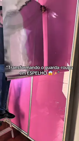 Olha como esse guarda-roupa se transformou 😍✨ Quem mais faria isso na casa de vocês? #GuardaRoupa #Insufilme #Espelhado #AntesEDepois