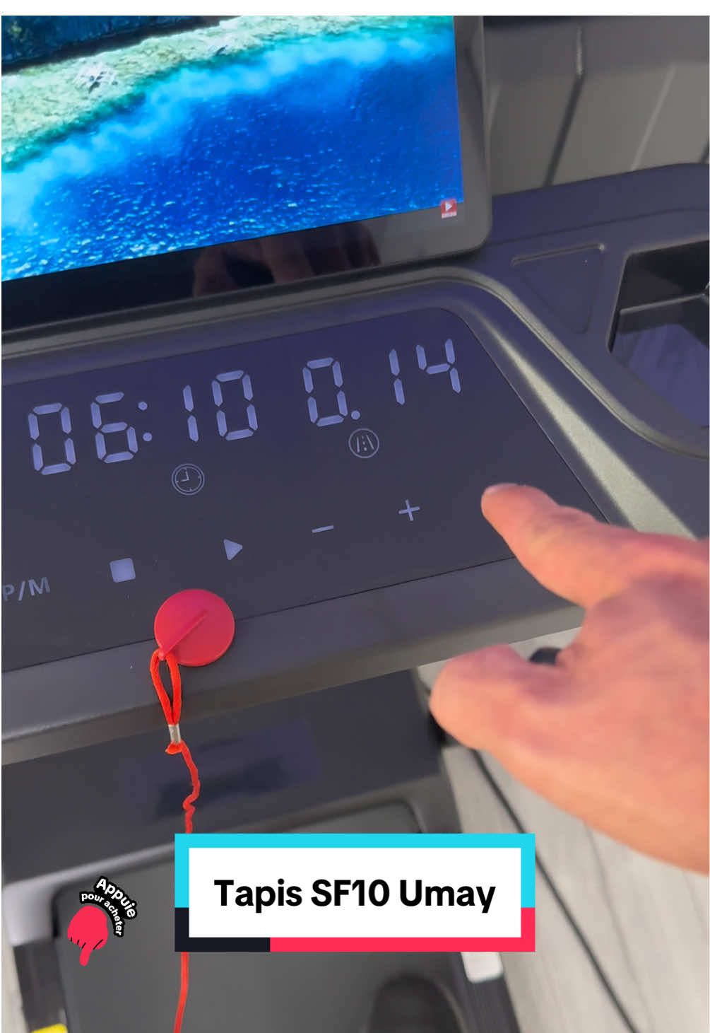 Un tapis de course, venant d’une excellente marque très sérieuse, avec un très bon service Clients, je vous le recommande à 100 %✅ #umay #tapisdecourse #marche #course #bonplan 
