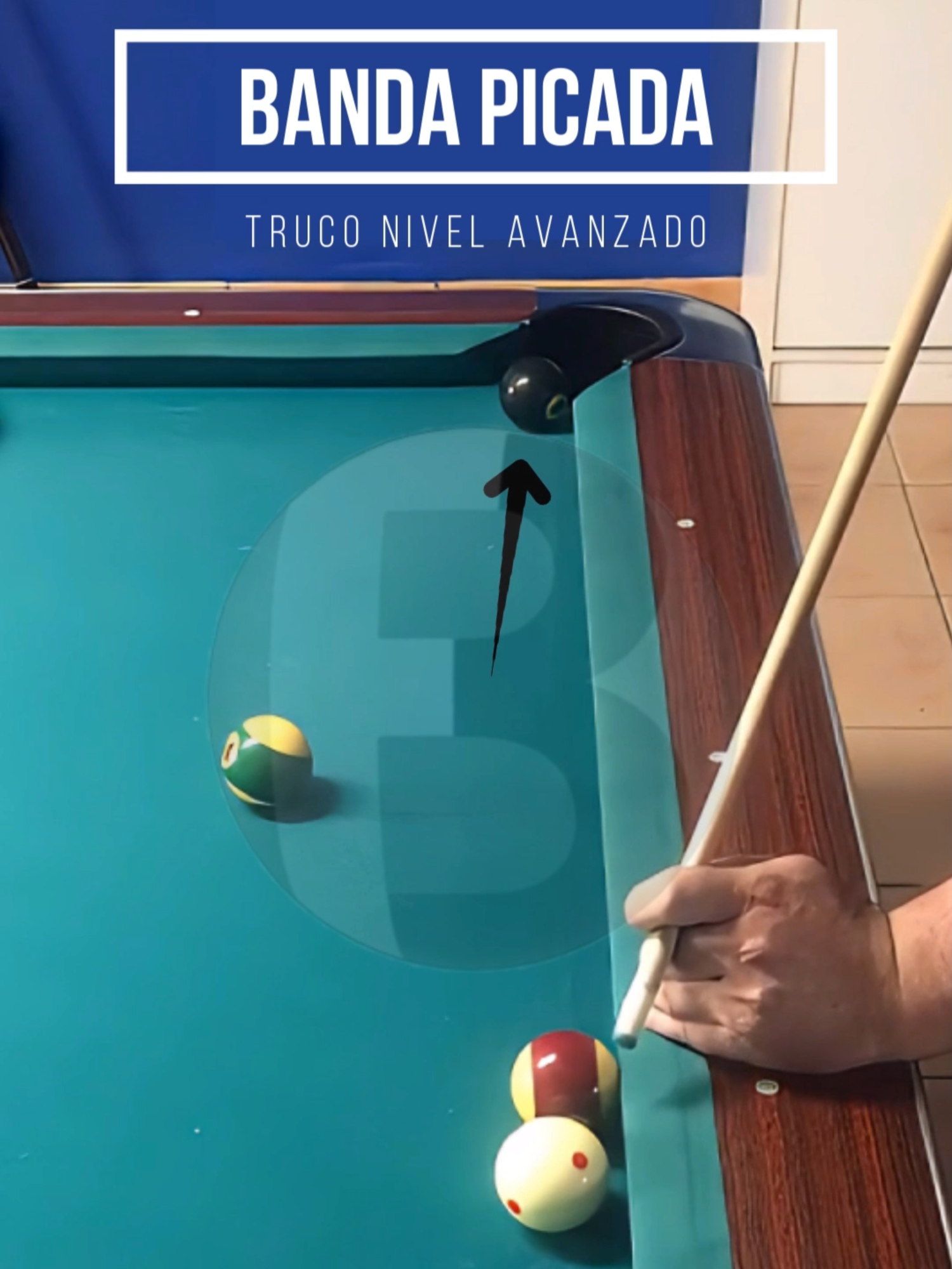 Billar Pool Truco Banda Picada #billarfanatic #trucodebillar