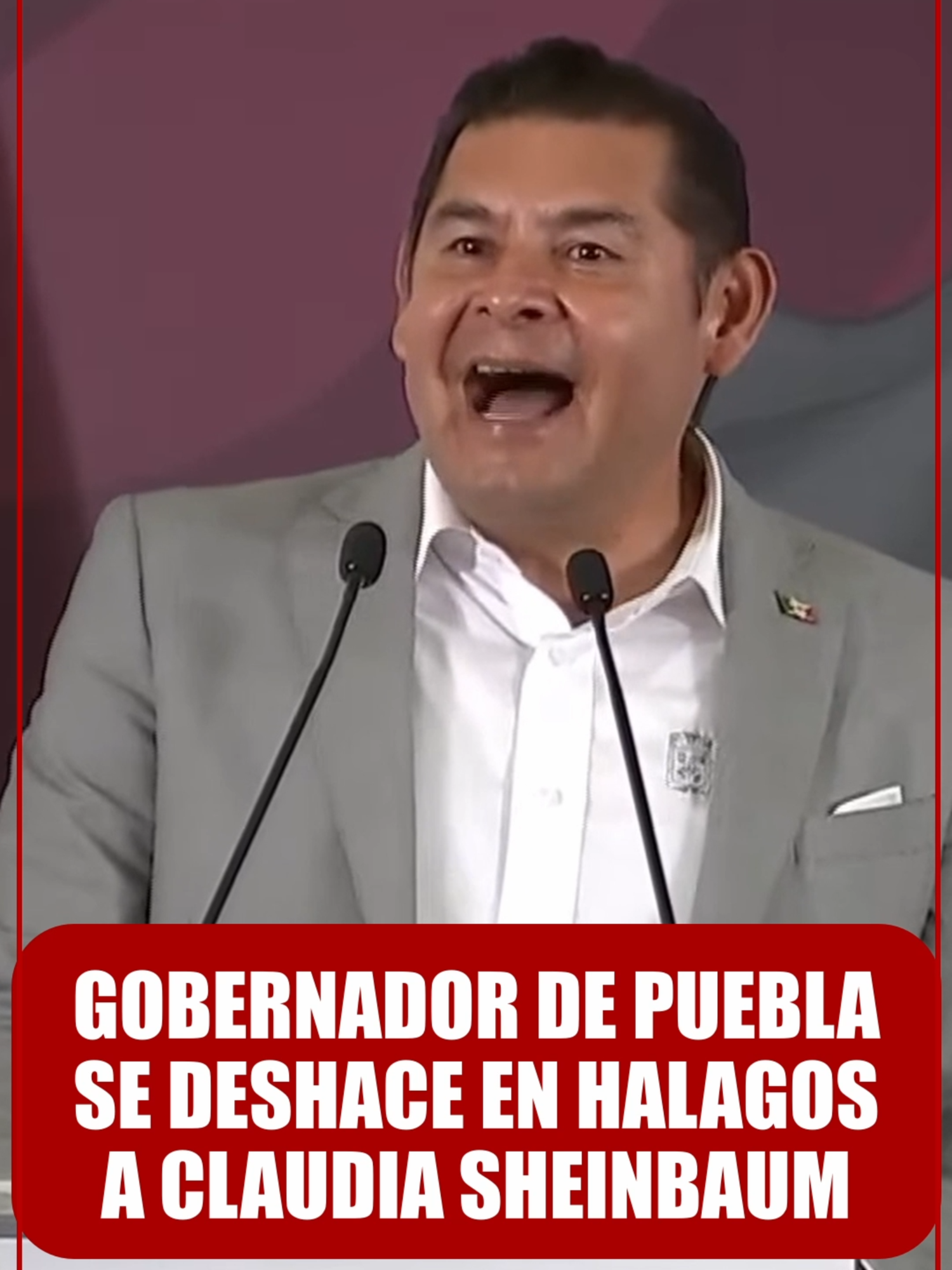 El gobernador de Puebla se rinde ante Claudia Sheinbaum El gobernador de Puebla, Alejandro Armenta se deshace en halagos para Claudia Sheinbaum: 