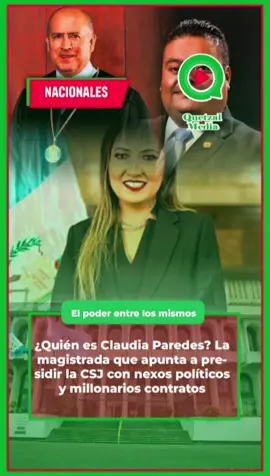 ⚖️ Claudia Paredes podría convertirse en la nueva presidenta de la Corte Suprema de Justicia. 👉 Su nombre está ligado al partido Vamos y a Allan Rodríguez, además de formar parte del grupo ASPA, liderado por Néster Vásquez, sancionado por corrupción. 🏗️ También fundó la constructora 4 Carriles, que durante el gobierno de Giammattei recibió más de Q574 millones en contratos. 🔎 Su llegada al poder consolidaría al bloque dominante en la justicia guatemalteca. #ClaudiaParedes #Guatemala #CSJ #Política #QUETZALMEDIA