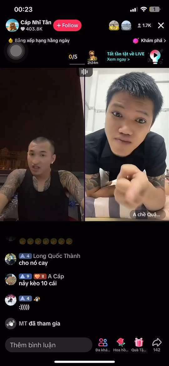Cáp nhĩ tân dắt a chề #capnhitan #pk #ache #viral 