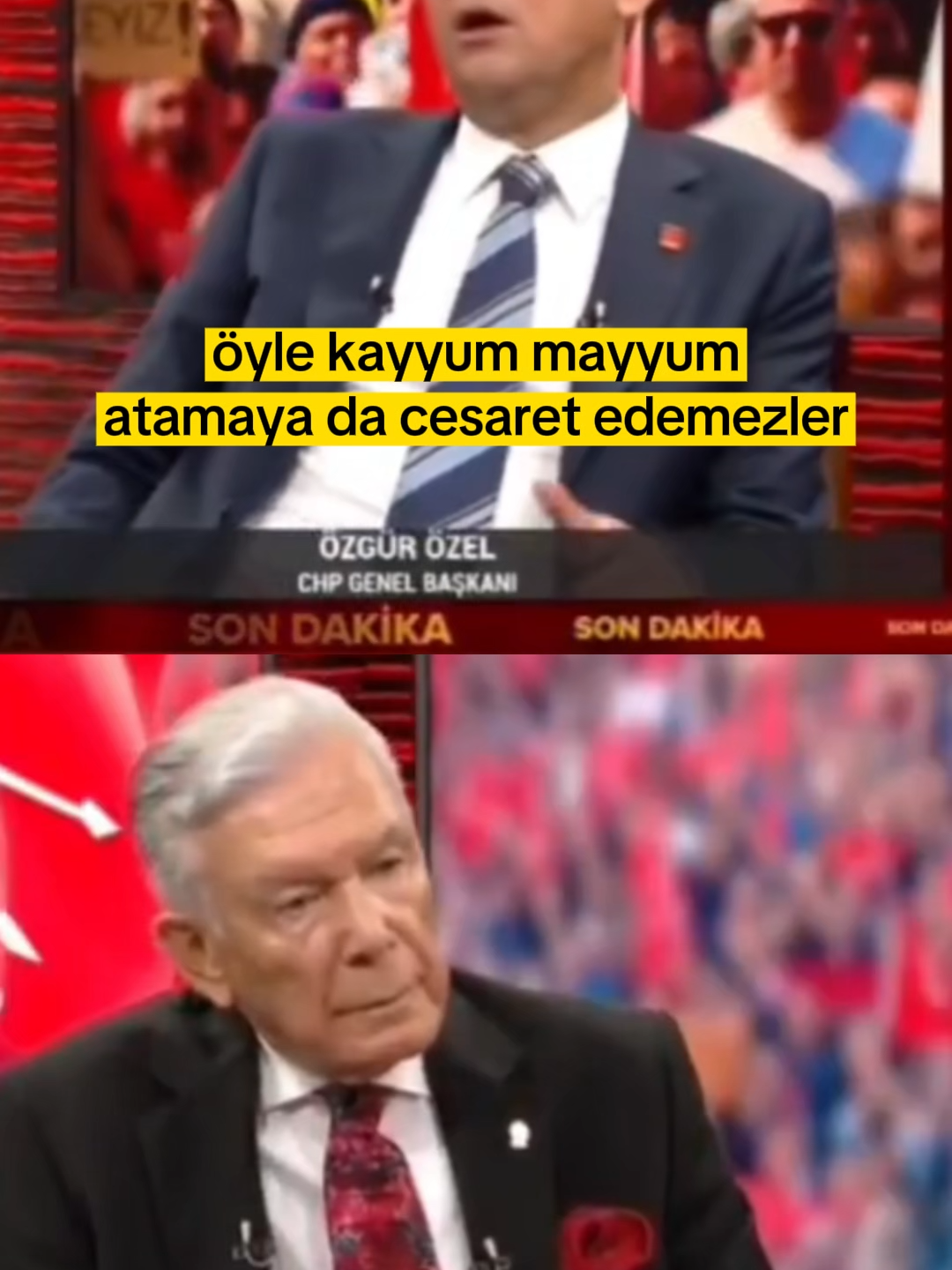 ÖZGÜR ÖZEL KAYYUM ATAMAYA CESARET EDEMEZLER GELİRLERSE CHP GENEL MERKEZİNİ SAVUNURUZ