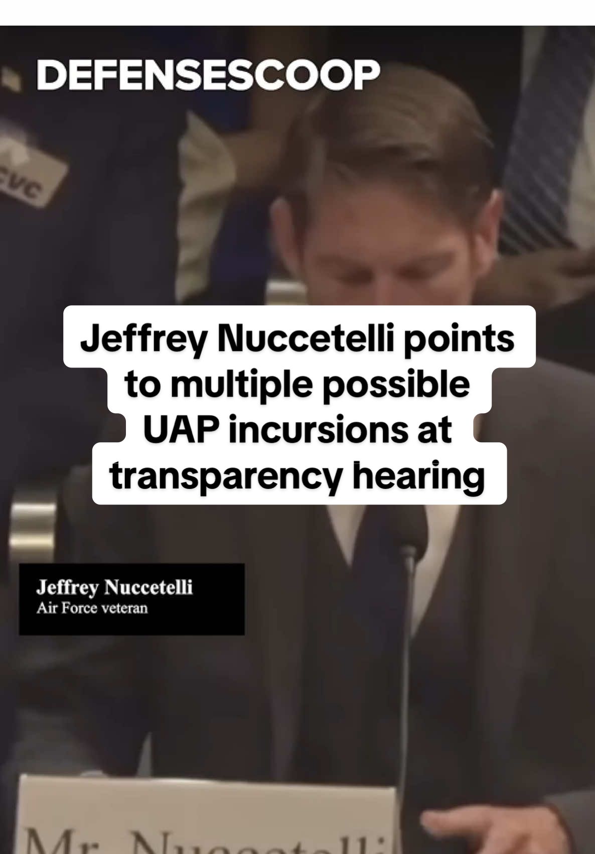 Nuccetelli, a former military police officer who served 16 years in the Air Force, pointed to multiple possible UAP incursions between 2003 and 2005 near Vandenberg Air Force Base in California, (the installation is now known as Vandenberg Space Force Base), when officials were conducting high-stakes launches for the National Reconnaissance Office.  Learn more at DefenseScoop.com 