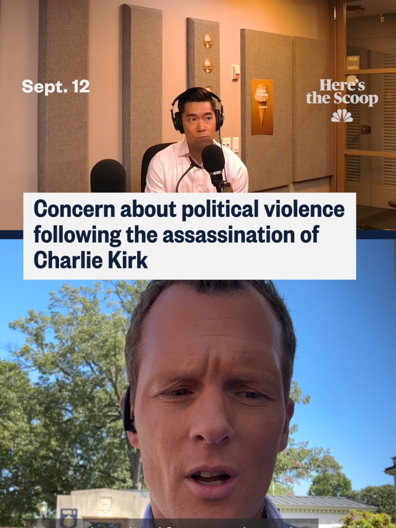 Following the #shooting death of conservative activist Charlie Kirk, NBC News' @bcheungz and @ryanobles talk about #political #violence concerns. Listen to 