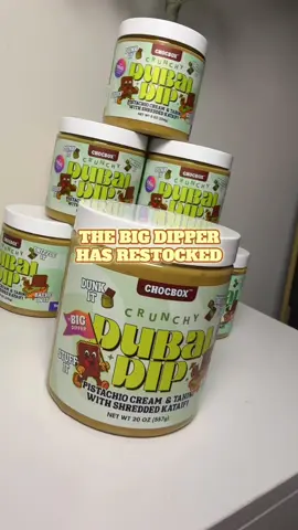 Replying to @cicilyrobla The Big Dipper LIMITED RESTOCK!!! 💚 Your favorite Dubai Dip is now available in a BIGGER jar and waiting for you to get it to make endless treats 😋 @CHOCBOX ✨  #chocbox #chocboxbrandfestivalday 