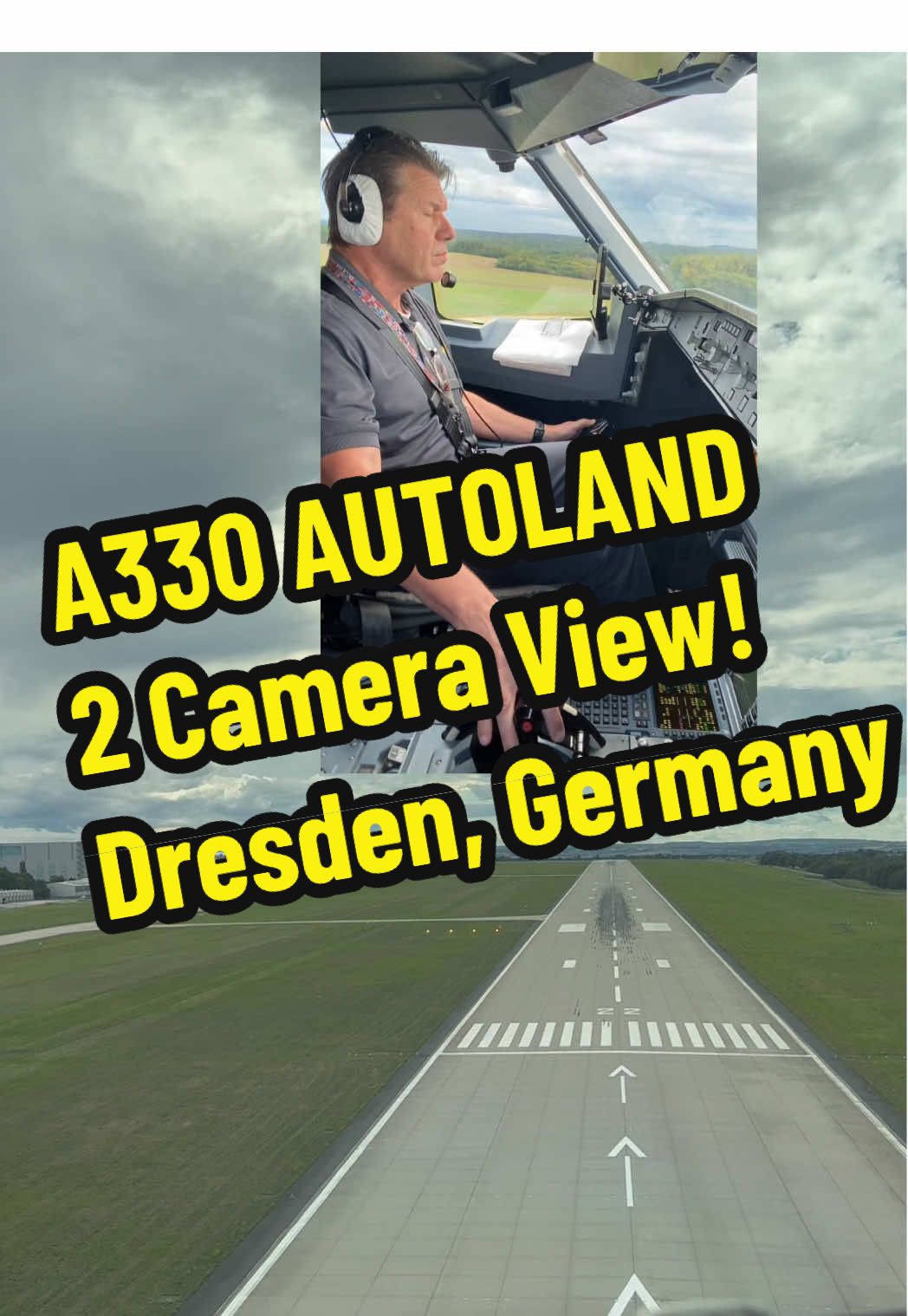 A330-200 Autoland Test at Dresden, Germany.    #aviationdaily #aviation #fypツ #airplane #germany 